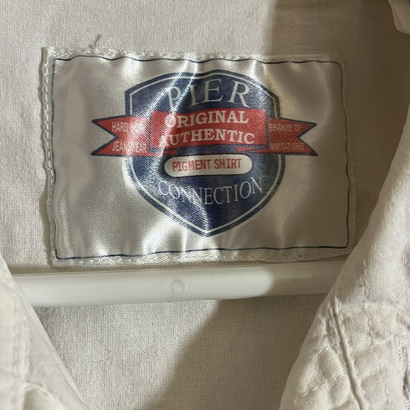 Casual button white shite 90’s cotton. B2 - Picture 3 of 4